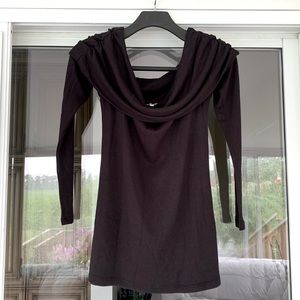 Kismet. Size M. Black cowl neck sweater.